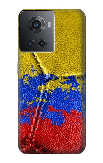 W3306 Colombie Drapeau de football graphique Millésime Etui Coque Housse et Flip Housse Cuir pour OnePlus 10R