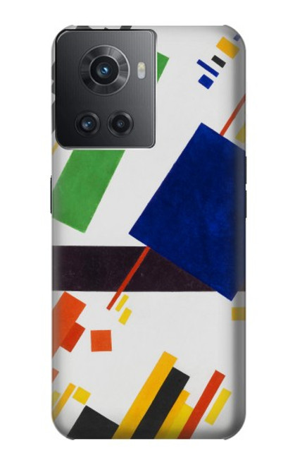 W3343 Kazimir Malevitch Composition suprématiste Etui Coque Housse et Flip Housse Cuir pour OnePlus 10R