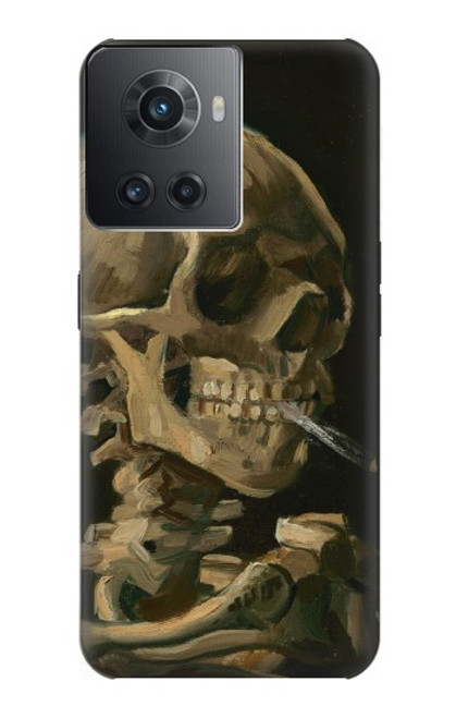 W3358 Vincent Van Gogh Skeleton cigarette Etui Coque Housse et Flip Housse Cuir pour OnePlus 10R