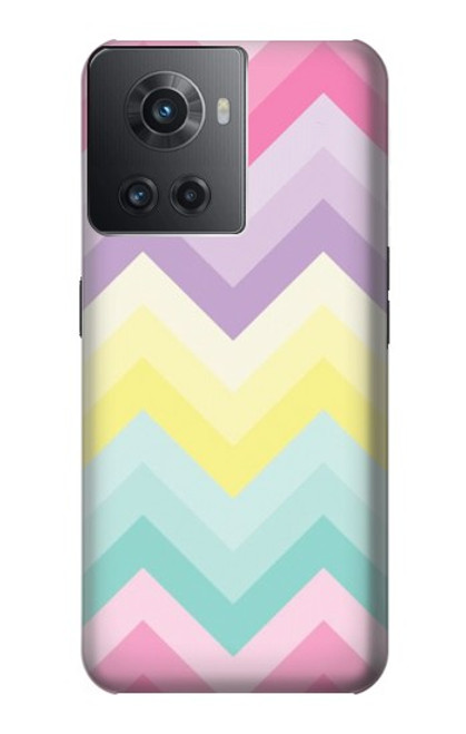 W3514 Arc en ciel Zigzag Etui Coque Housse et Flip Housse Cuir pour OnePlus 10R