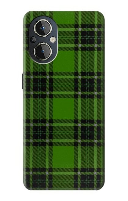 W2373 Motif vert Tartan Etui Coque Housse et Flip Housse Cuir pour OnePlus Nord N20 5G