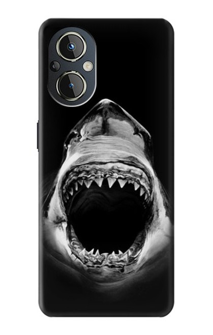 W3100 Requin blanc Etui Coque Housse et Flip Housse Cuir pour OnePlus Nord N20 5G