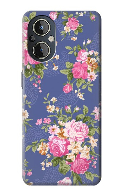 W3265 Motif Fleur millésimé Etui Coque Housse et Flip Housse Cuir pour OnePlus Nord N20 5G