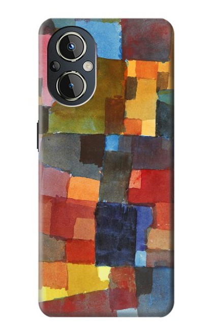 W3341 Paul Klee Raumarchitekturen Etui Coque Housse et Flip Housse Cuir pour OnePlus Nord N20 5G