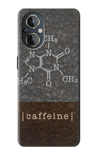 W3475 La caféine moléculaire Etui Coque Housse et Flip Housse Cuir pour OnePlus Nord N20 5G