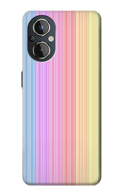 W3849 Couleurs verticales colorées Etui Coque Housse et Flip Housse Cuir pour OnePlus Nord N20 5G