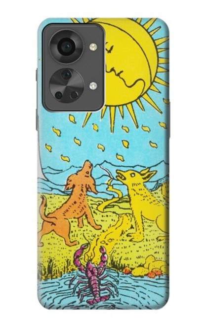 W3435 Carte de tarot Lune Etui Coque Housse et Flip Housse Cuir pour OnePlus Nord 2T