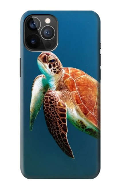 W3899 Tortue de mer Etui Coque Housse et Flip Housse Cuir pour iPhone 12, iPhone 12 Pro