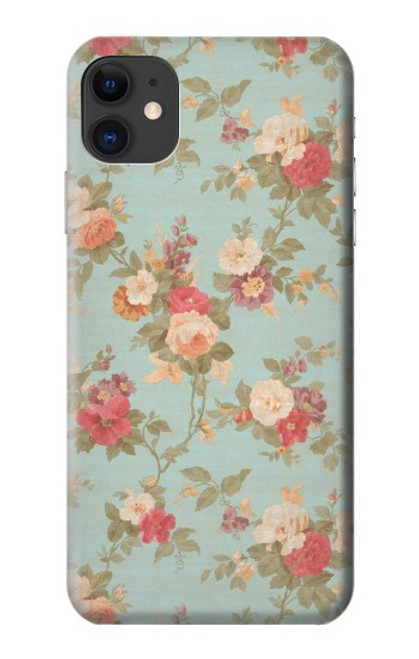 W3910 Rosier millésimé Etui Coque Housse et Flip Housse Cuir pour iPhone 11