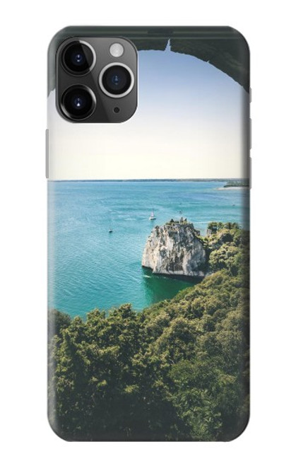 W3865 Europe Plage Duino Italie Etui Coque Housse et Flip Housse Cuir pour iPhone 11 Pro