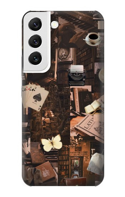 W3877 Université sombre Etui Coque Housse et Flip Housse Cuir pour Samsung Galaxy S22