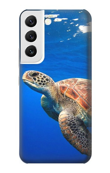 W3898 Tortue de mer Etui Coque Housse et Flip Housse Cuir pour Samsung Galaxy S22