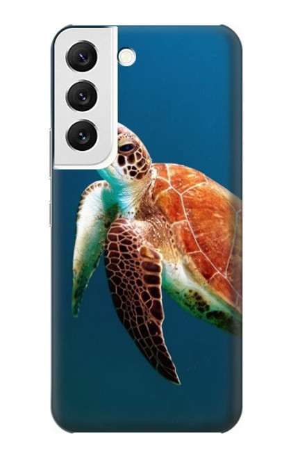 W3899 Tortue de mer Etui Coque Housse et Flip Housse Cuir pour Samsung Galaxy S22