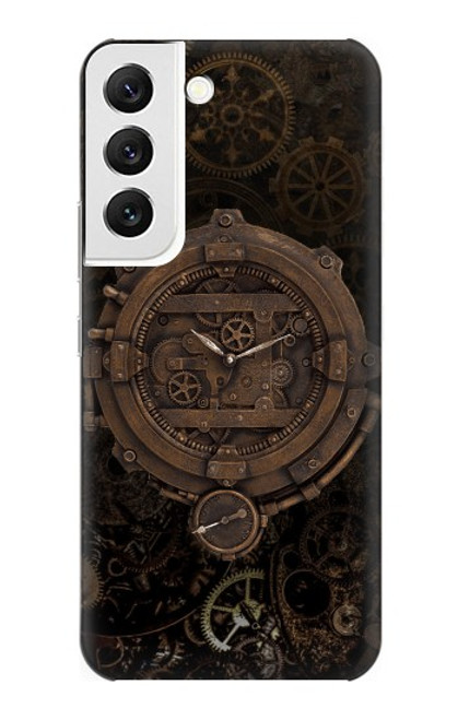 W3902 Horloge Steampunk Etui Coque Housse et Flip Housse Cuir pour Samsung Galaxy S22