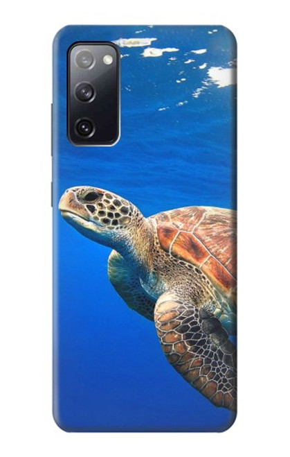 W3898 Tortue de mer Etui Coque Housse et Flip Housse Cuir pour Samsung Galaxy S20 FE