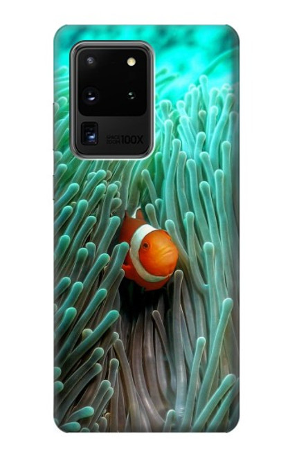 W3893 Poisson-clown Ocellaris Etui Coque Housse et Flip Housse Cuir pour Samsung Galaxy S20 Ultra