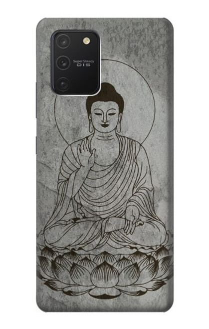 W3873 Dessin au trait Bouddha Etui Coque Housse et Flip Housse Cuir pour Samsung Galaxy S10 Lite