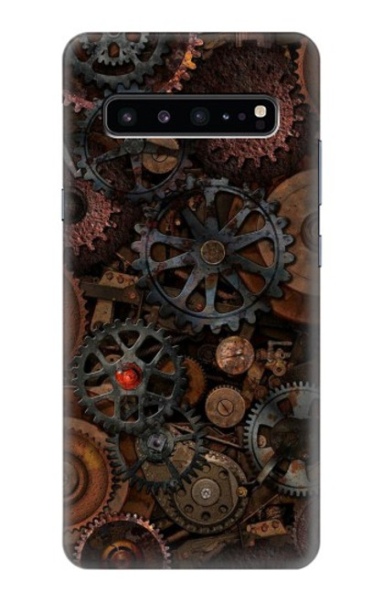 W3884 Engrenages Mécaniques Steampunk Etui Coque Housse et Flip Housse Cuir pour Samsung Galaxy S10 5G