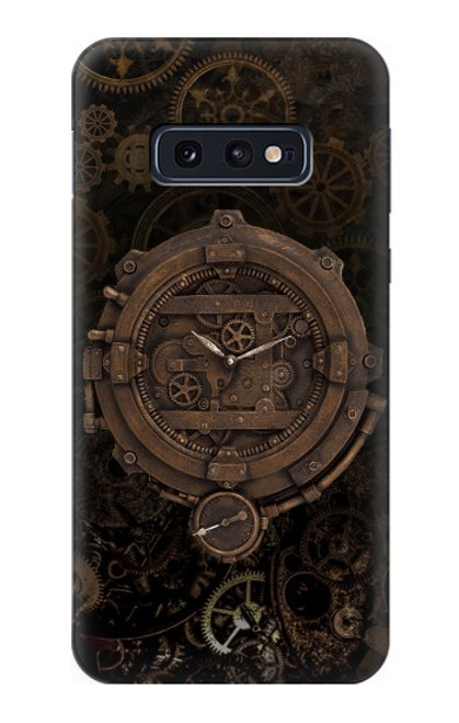 W3902 Horloge Steampunk Etui Coque Housse et Flip Housse Cuir pour Samsung Galaxy S10e