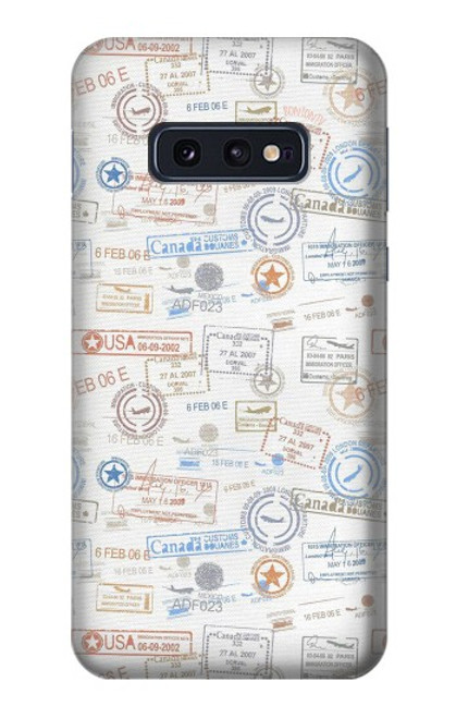 W3903 Timbres de voyage Etui Coque Housse et Flip Housse Cuir pour Samsung Galaxy S10e