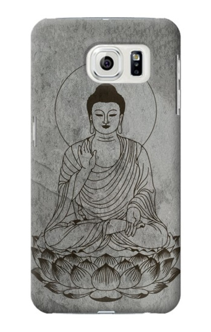 W3873 Dessin au trait Bouddha Etui Coque Housse et Flip Housse Cuir pour Samsung Galaxy S7 Edge