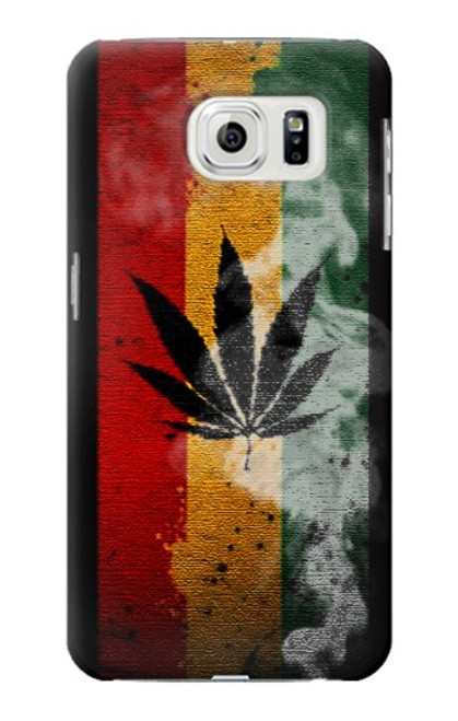 W3890 Drapeau Rasta Reggae Fumée Etui Coque Housse et Flip Housse Cuir pour Samsung Galaxy S7 Edge