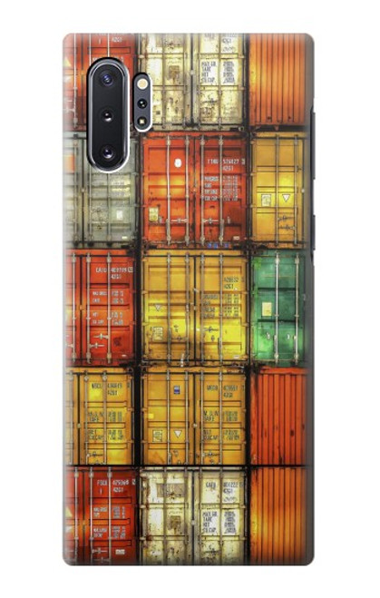 W3861 Bloc de conteneur coloré Etui Coque Housse et Flip Housse Cuir pour Samsung Galaxy Note 10 Plus