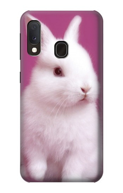 W3870 Mignon bébé lapin Etui Coque Housse et Flip Housse Cuir pour Samsung Galaxy A20e