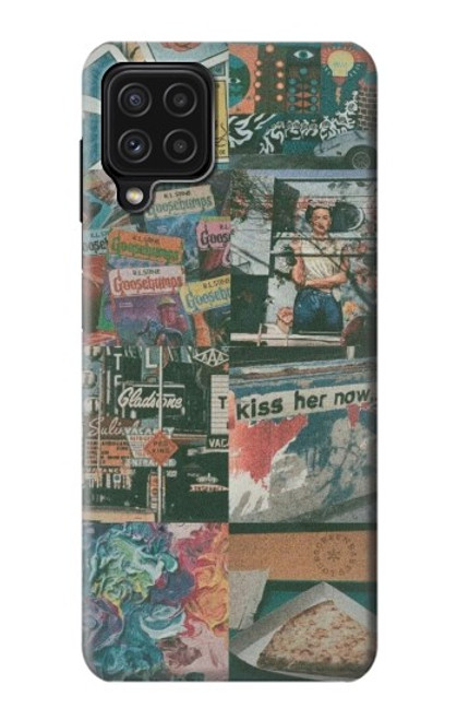 W3909 Affiche ancienne Etui Coque Housse et Flip Housse Cuir pour Samsung Galaxy A22 4G