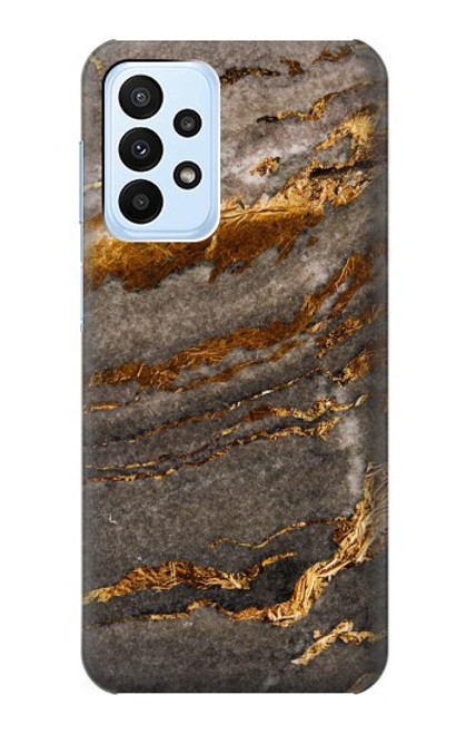 W3886 Rocher de marbre gris Etui Coque Housse et Flip Housse Cuir pour Samsung Galaxy A23