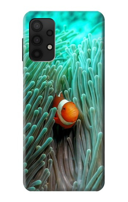 W3893 Poisson-clown Ocellaris Etui Coque Housse et Flip Housse Cuir pour Samsung Galaxy A32 4G