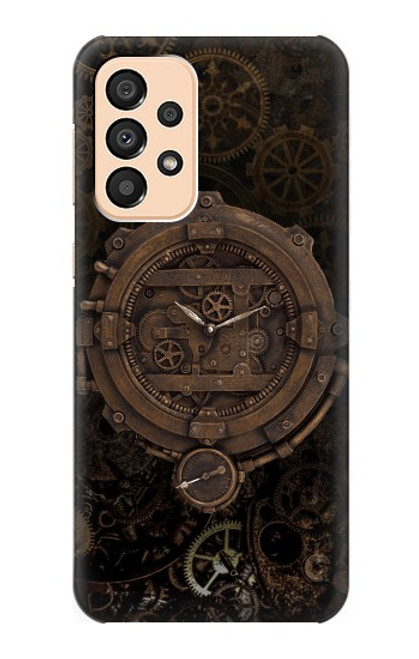 W3902 Horloge Steampunk Etui Coque Housse et Flip Housse Cuir pour Samsung Galaxy A33 5G