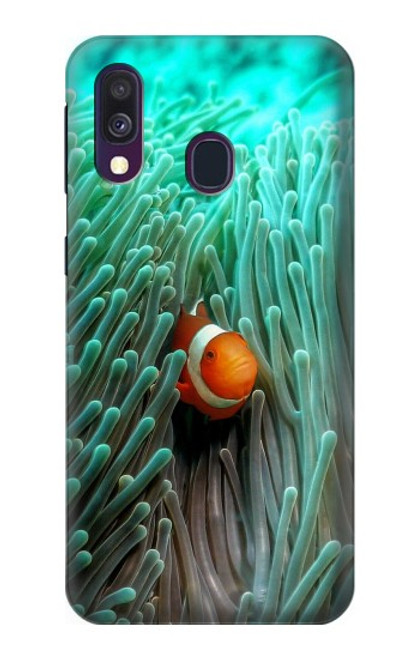 W3893 Poisson-clown Ocellaris Etui Coque Housse et Flip Housse Cuir pour Samsung Galaxy A40