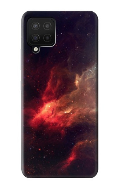 W3897 Espace nébuleuse rouge Etui Coque Housse et Flip Housse Cuir pour Samsung Galaxy A42 5G