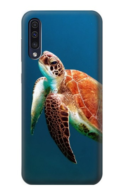 W3899 Tortue de mer Etui Coque Housse et Flip Housse Cuir pour Samsung Galaxy A50