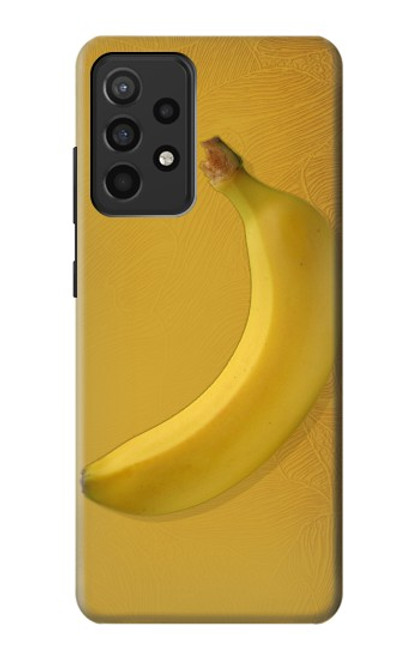 W3872 Banane Etui Coque Housse et Flip Housse Cuir pour Samsung Galaxy A52, Galaxy A52 5G