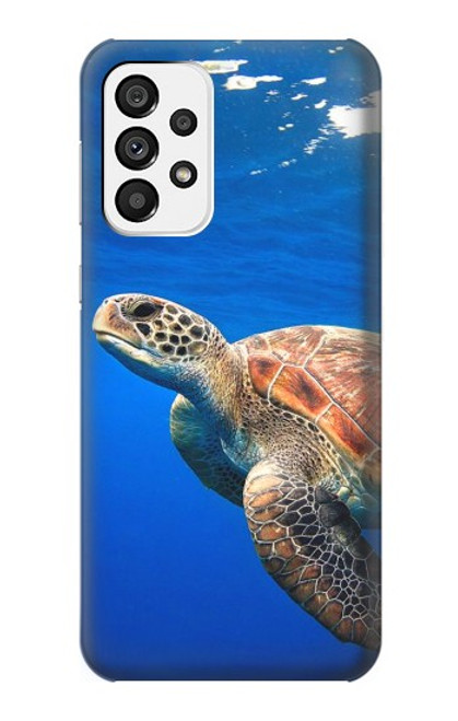 W3898 Tortue de mer Etui Coque Housse et Flip Housse Cuir pour Samsung Galaxy A73 5G