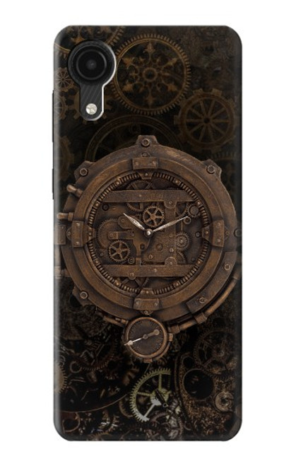 W3902 Horloge Steampunk Etui Coque Housse et Flip Housse Cuir pour Samsung Galaxy A03 Core