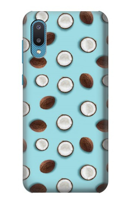 W3860 Motif à pois de noix de coco Etui Coque Housse et Flip Housse Cuir pour Samsung Galaxy A04, Galaxy A02, M02