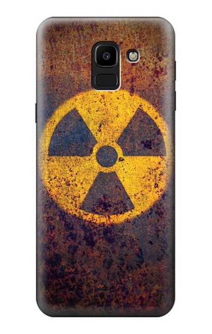 W3892 Risque nucléaire Etui Coque Housse et Flip Housse Cuir pour Samsung Galaxy J6 (2018)