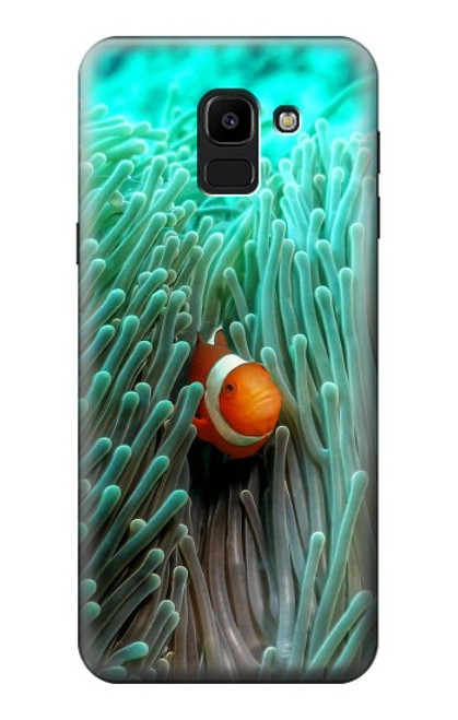 W3893 Poisson-clown Ocellaris Etui Coque Housse et Flip Housse Cuir pour Samsung Galaxy J6 (2018)