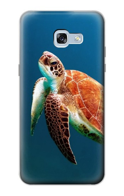 W3899 Tortue de mer Etui Coque Housse et Flip Housse Cuir pour Samsung Galaxy A5 (2017)