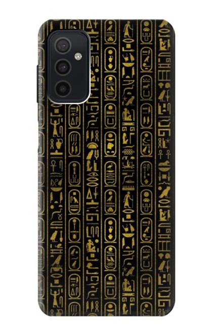 W3869 Hiéroglyphe égyptien antique Etui Coque Housse et Flip Housse Cuir pour Samsung Galaxy M52 5G