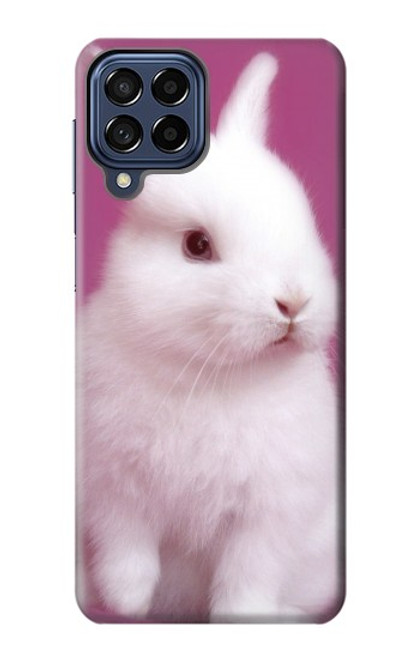 W3870 Mignon bébé lapin Etui Coque Housse et Flip Housse Cuir pour Samsung Galaxy M53