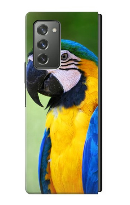 W3888 Ara Visage Oiseau Etui Coque Housse et Flip Housse pour Samsung Galaxy Z Fold2 5G