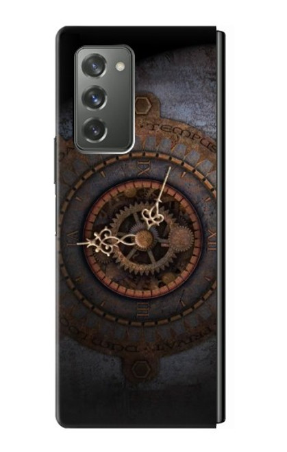 W3908 Horloge Vintage Etui Coque Housse et Flip Housse pour Samsung Galaxy Z Fold2 5G