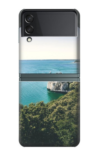 W3865 Europe Plage Duino Italie Etui Coque Housse et Flip Housse pour Samsung Galaxy Z Flip 3 5G