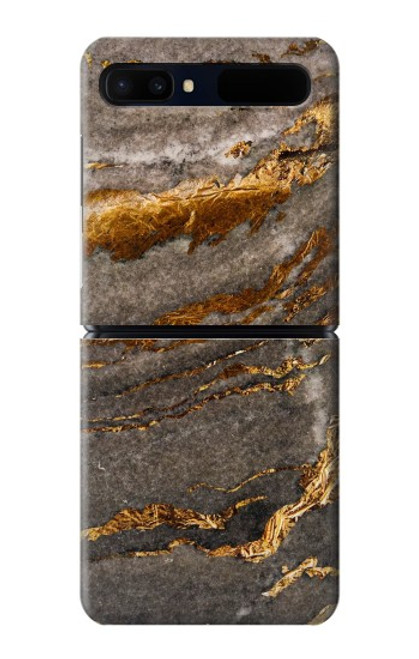 W3886 Rocher de marbre gris Etui Coque Housse et Flip Housse pour Samsung Galaxy Z Flip 5G