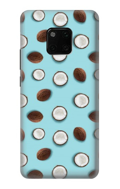 W3860 Motif à pois de noix de coco Etui Coque Housse et Flip Housse Cuir pour Huawei Mate 20 Pro