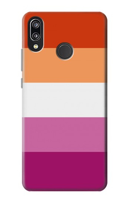 W3887 Drapeau de la fierté lesbienne Etui Coque Housse et Flip Housse Cuir pour Huawei P20 Lite